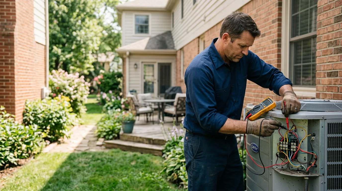 HVAC technician working near Eagar, AZ